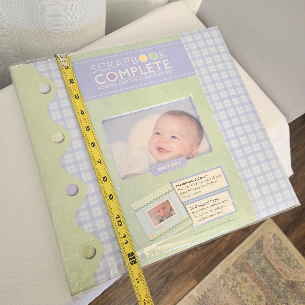 Tapestry Baby Boy Scrapbook Album 20 Page Little Pond Photo Memory 3D Stickers - Picture 15 of 15